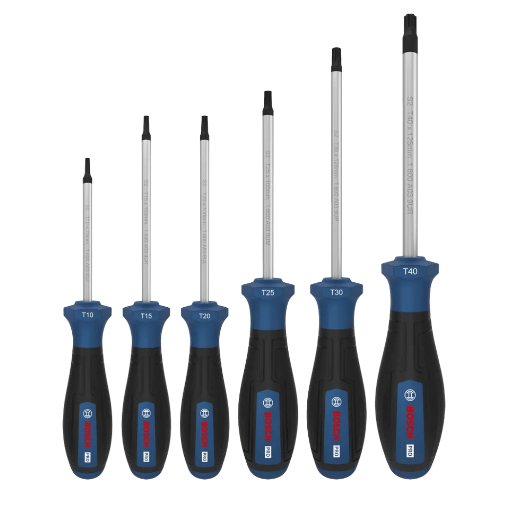 ชุดไขควงหัวท๊อกซ์ 6 ตัวชุด BOSCH รุ่น 1600A039PC (TX)